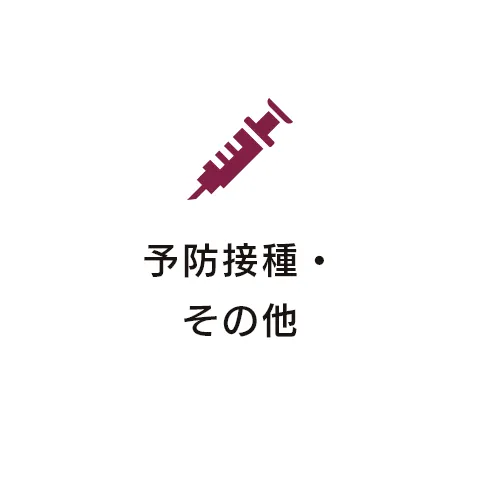 予防接種・花粉症治療・その他